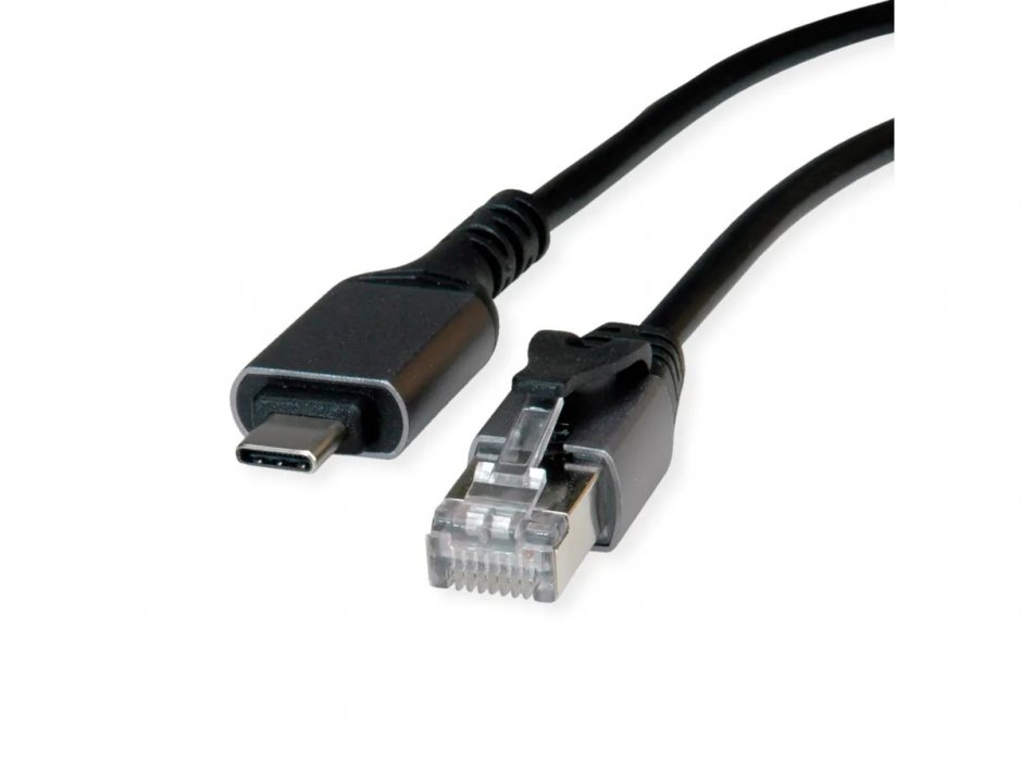 Imagine Cablu USB 3.2 Gen2 type C la Gigabit LAN RJ45 1.5m Negru, 12.99.1166