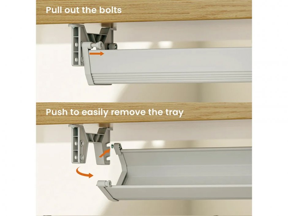 Imagine Organizator cabluri sub birou 85.8cm Alb , Roline 17.03.1309