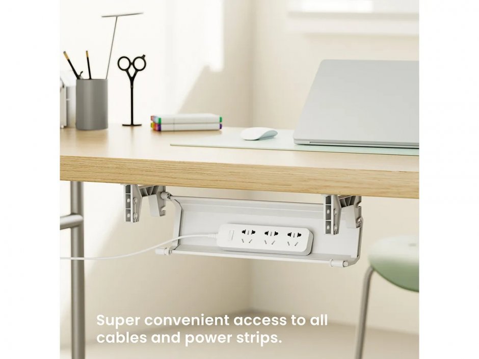 Imagine Organizator cabluri sub birou 85.8cm Alb , Roline 17.03.1309