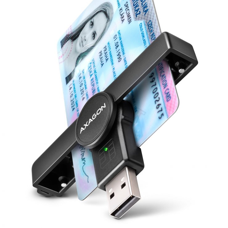 Imagine Cititor electronic carti de identitate Smart Card USB 2.0, CRE-SMPA