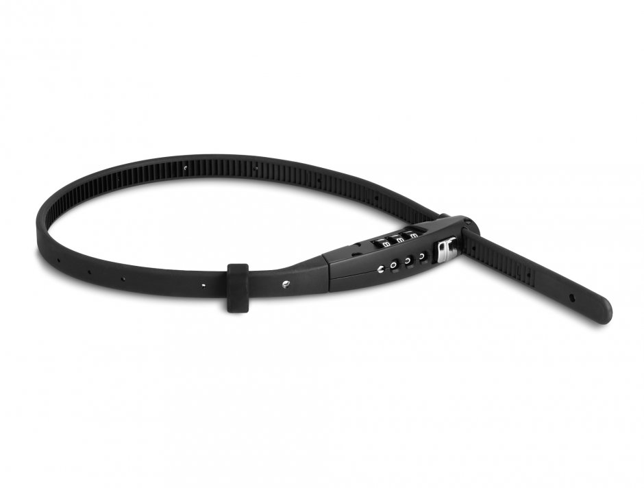 Imagine Cablu de securitate universal cu cifru Negru, Navilock 20930