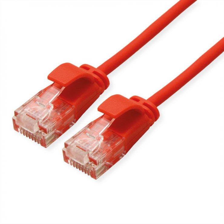 Imagine Cablu de retea RJ45 MYCON Slim UTP Cat.6A LSOH 20m Rosu, CON0990