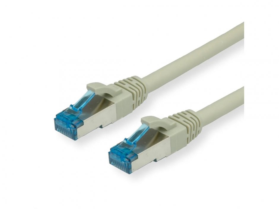 Imagine Cablu de retea RJ45 cat.6A LSOH Gri 0.15m, Value 21.99.0859