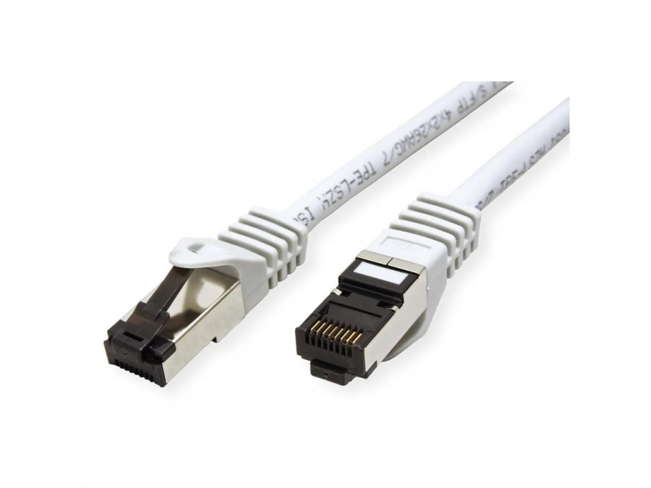 Imagine Cablu de retea RJ45 Cat.8 S/FTP(PiMF) LSOH 1m Gri, Value 21.99.1801
