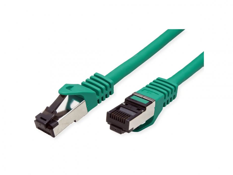 Imagine Cablu de retea RJ45 S/FTP Cat.8 (Class I) LSOH 2m Verde, Value 21.99.1832