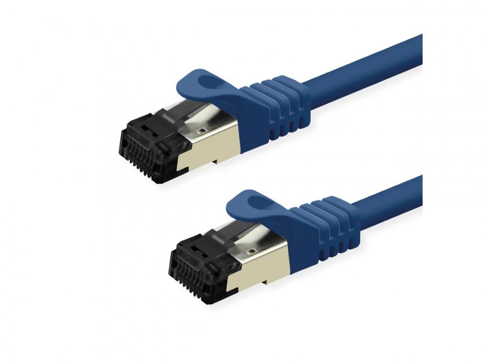 Imagine Cablu de retea RJ45 S/FTP Cat.8 (Class I) LSOH 3m Albastru, Value 21.99.1853
