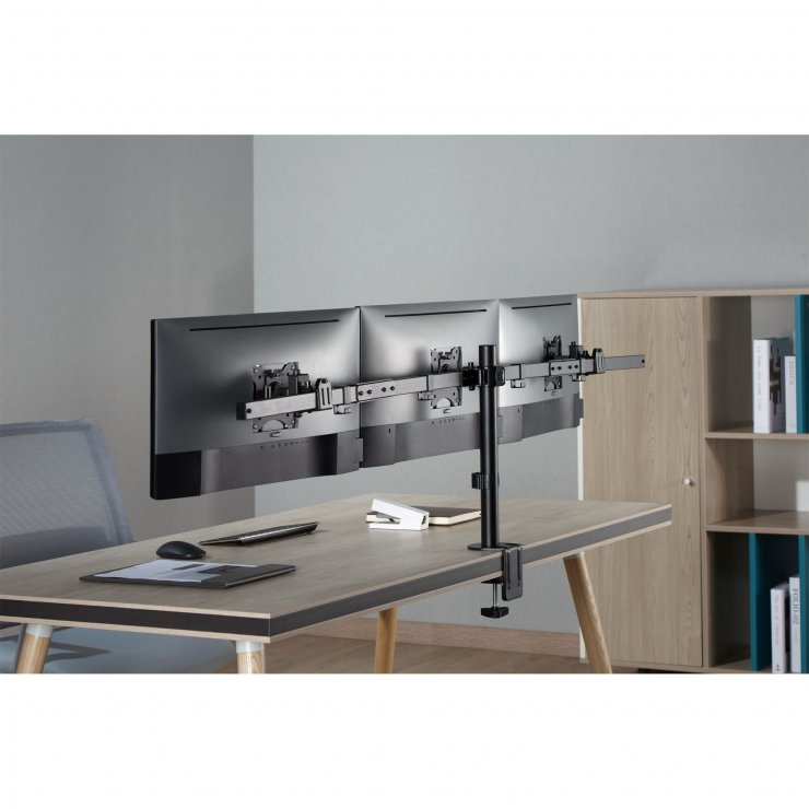 Imagine Suport masa pentru 3 x monitor max. 81cm/32" max. 7kg, InLine IL23108G