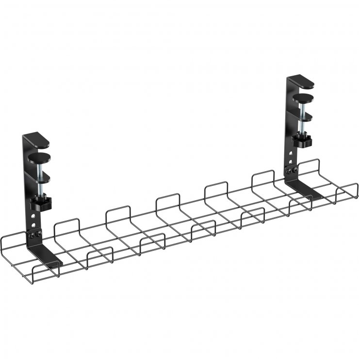 Imagine Organizator cabluri sub birou 0.6m Negru, InLine IL23190G