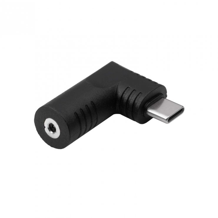 Imagine Adaptor USB type C la DC 2.5 x 0.7mm 65W T-M, Akyga AK-ND-D15