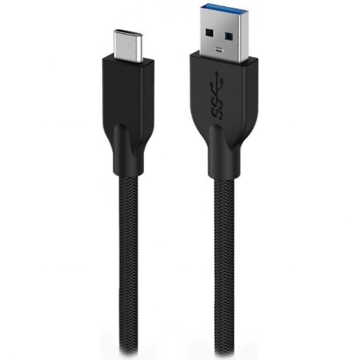 Imagine Cablu USB 3.2 la USB type C T-T 1m brodat Negru, Genius