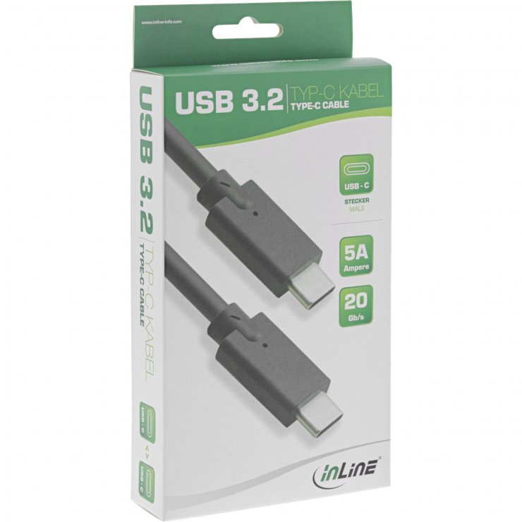 Imagine Cablu USB 3.2 Gen2 type C T-T 0.3m, InLine IL35707A