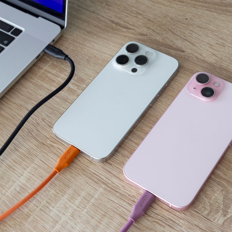 Imagine Cablu USB 2.0 type C fast charging silicon 100W Orange 2m, InLine IL35892O