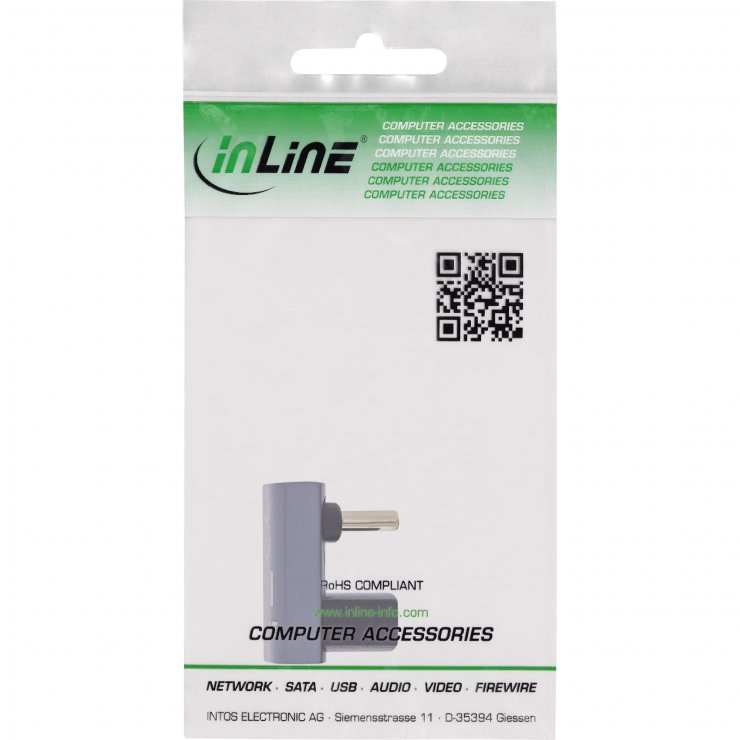 Imagine Adaptor USB4 type C unghi 90 grade U-shape T-M, InLine IL35900J