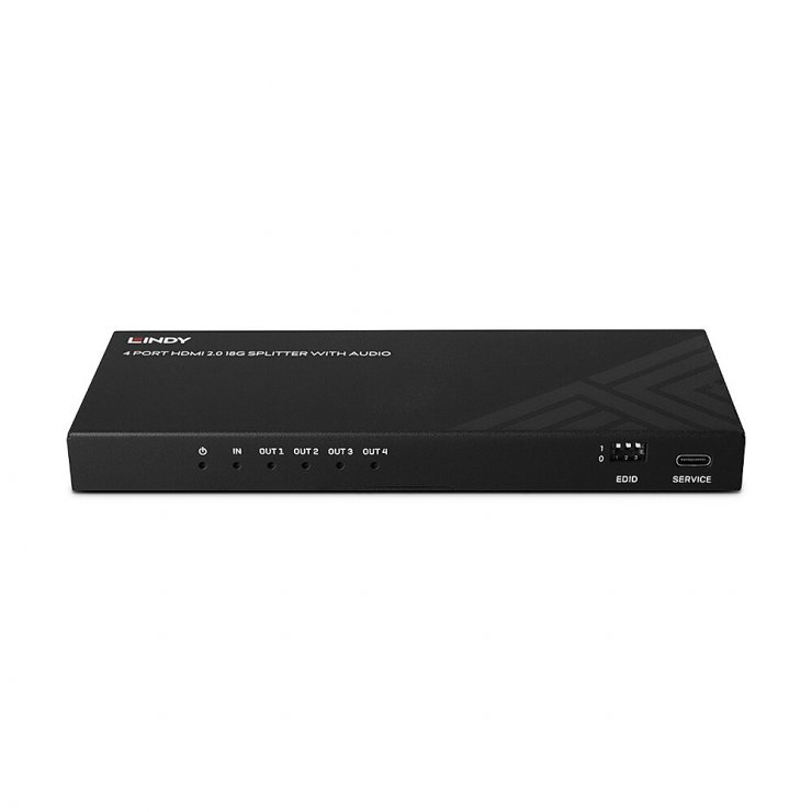 Imagine Multiplicator 4 porturi HDMI 8K60Hz cu Audio & Downscaling, Lindy L38535