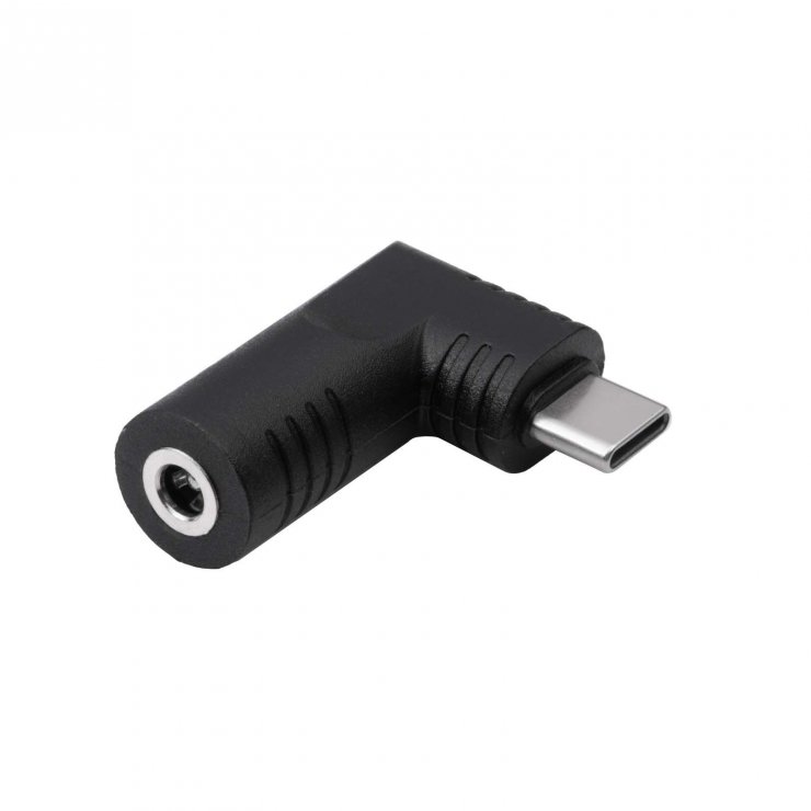 Imagine Adaptor USB type C la DC 4.0 x 1.7mm 65W T-M, Akyga AK-ND-D11