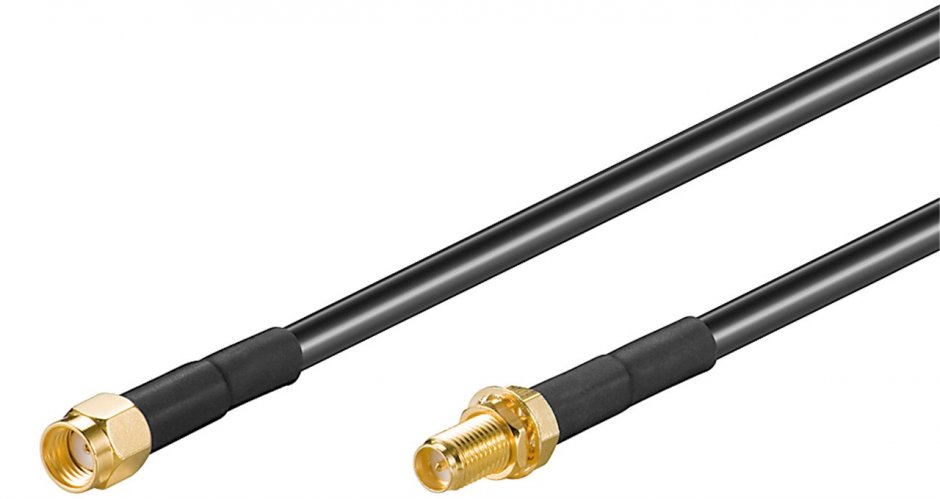 Imagine Cablu antena coaxial WLAN SMA t-M 10m, Goobay G51679