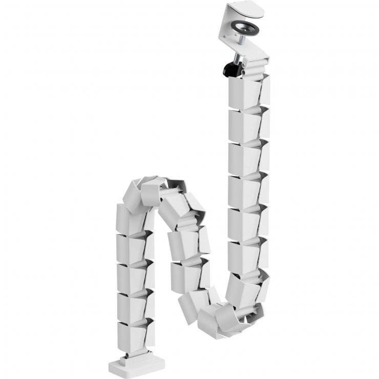 Imagine Organizator cabluri/canal cablu inaltime reglabila max. 1.34m Alb, InLine IL59996E