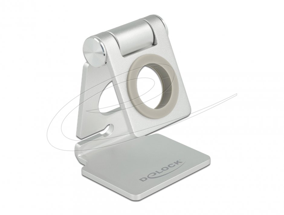 Imagine Suport ajustabil de birou pentru smartwatch Argintiu, Delock 18428