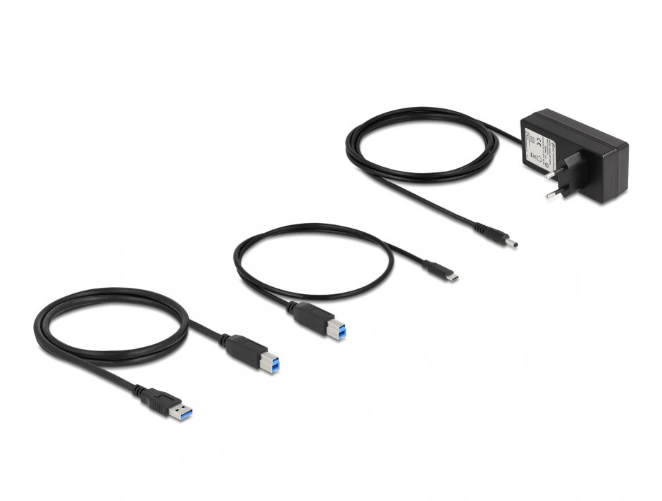 Imagine HUB USB-A/type C 5Gbps la 6 x USB-A Switch On/Off + slot SD / Micro SD, Delock 64237
