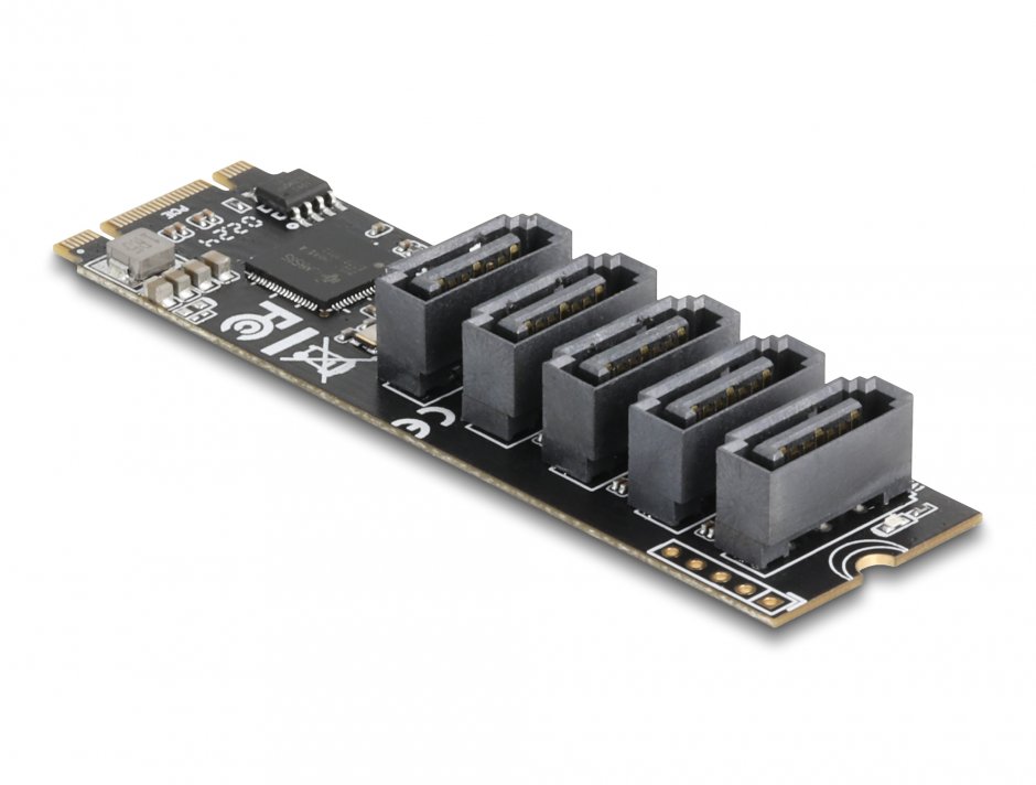 Imagine Adaptor M.2 2280 Key B+M la 5 x SATA, Delock 64241