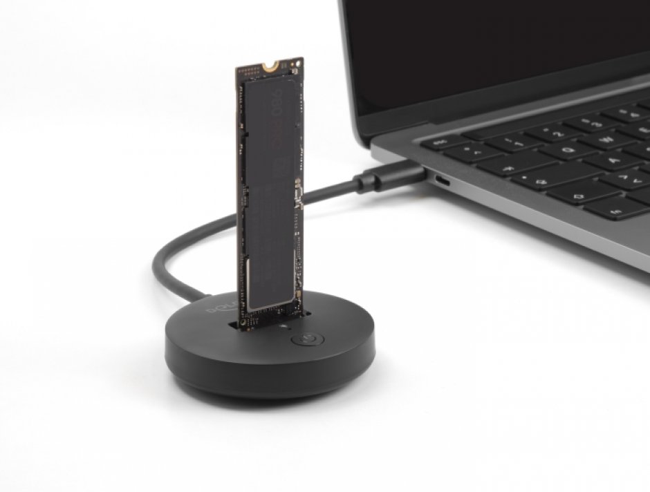 Imagine Docking station USB 3.2 type C la SSD M.2 NVMe / SATA, Delock 64254