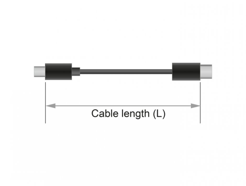 Imagine Cablu prelungitor jack stereo 3.5mm 5 pini T-M 3m Negru, Delock 85733