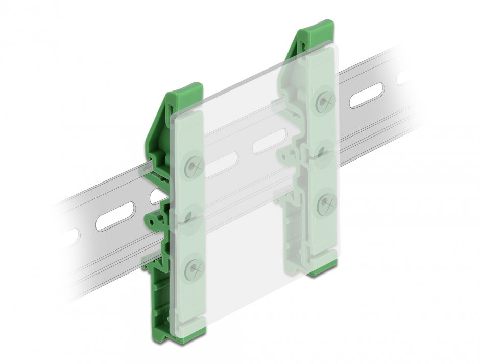 Imagine Set 4 buc clama sina DIN pentru PCB 85mm, Delock 66261