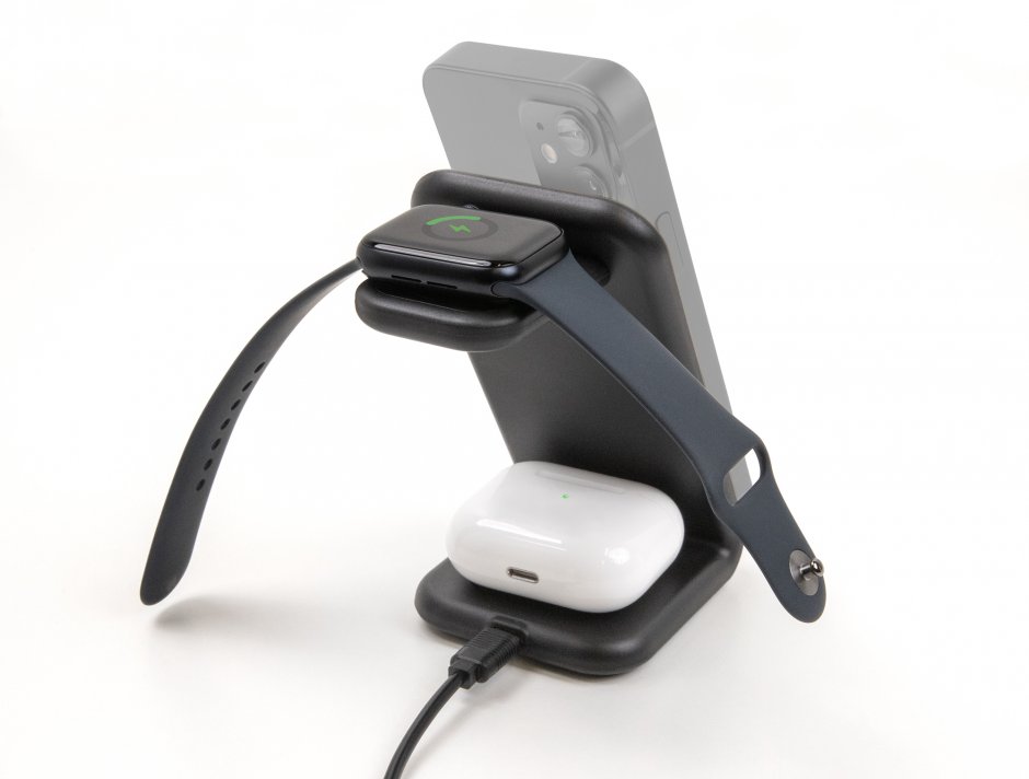 Imagine Incarcator wireless 3 in 1 max 15W, Delock 66941