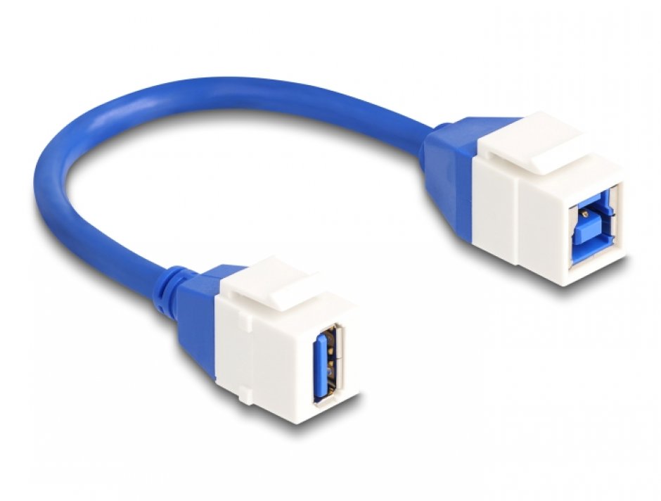 Imagine Modul keystone USB 3.2-A la USB-B M-M 0.2m, Delock 86970