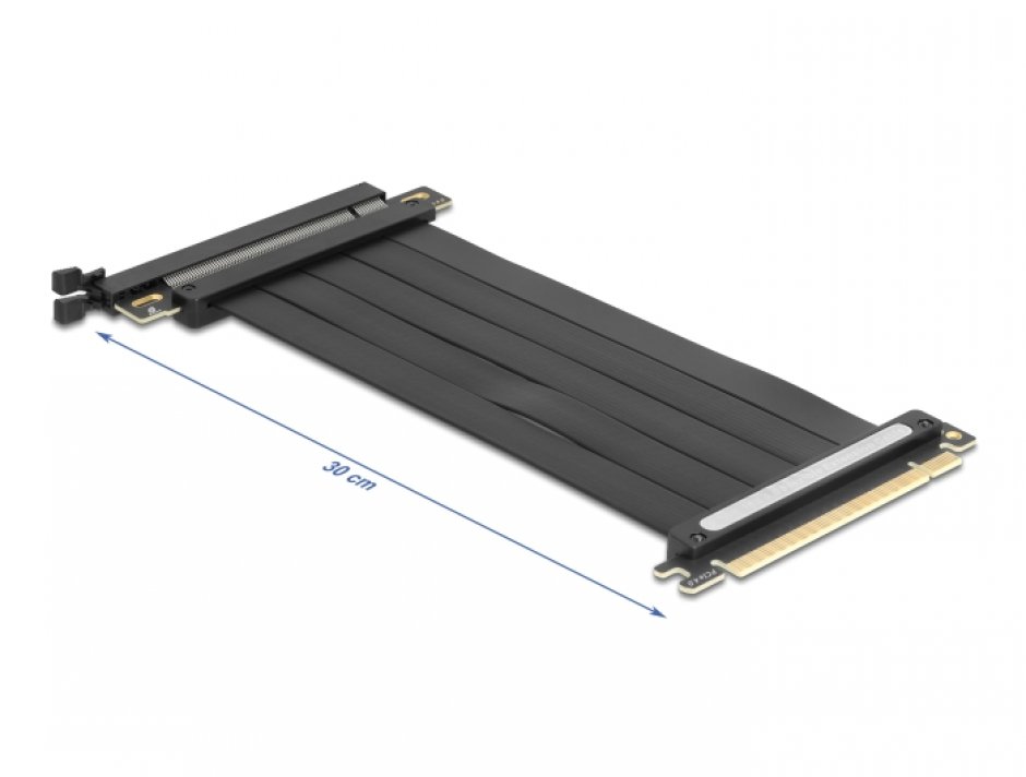 Imagine Riser Card PCI Express 4.0 x16 la x16 + cablu 30cm, Delock 81508