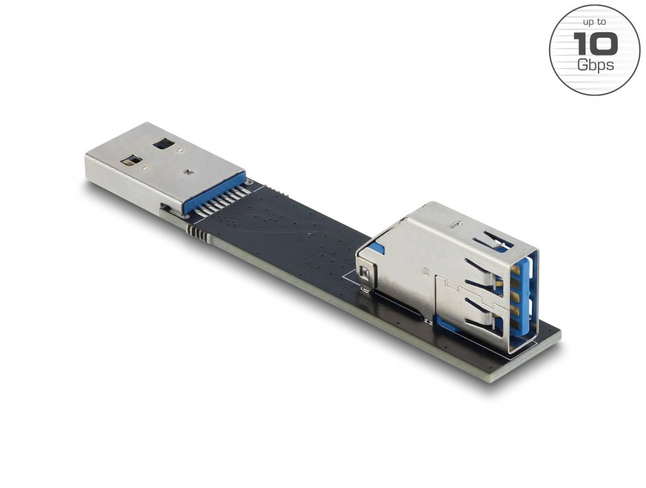 Imagine Extensie USB 10Gbps T-M unghi 90 grade sus, Delock  67421