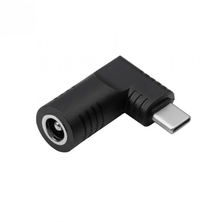 Imagine Adaptor USB type C la DC 6.3 x 3.0mm 65W T-M, Akyga AK-ND-D05