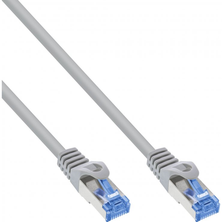 Imagine Cablu de retea RJ45 Cat.6A S/FTP LSoH CCA 0.3m Gri, InLine IL72633