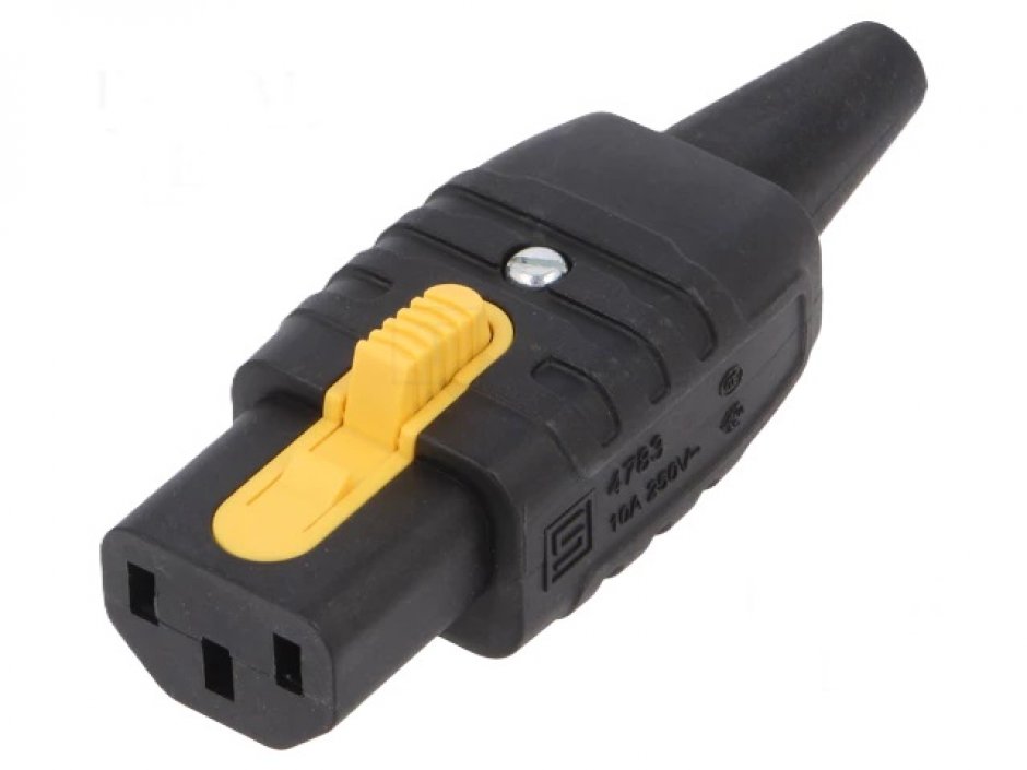 Imagine Conector de alimentare IEC C13 cu blocaj 250V/10A, 3-122-073