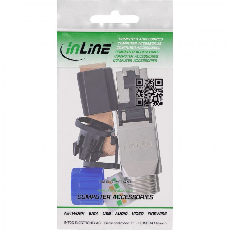 Imagine Conector de retea RJ45 Cat.6A ecranat, InLine IL76204D