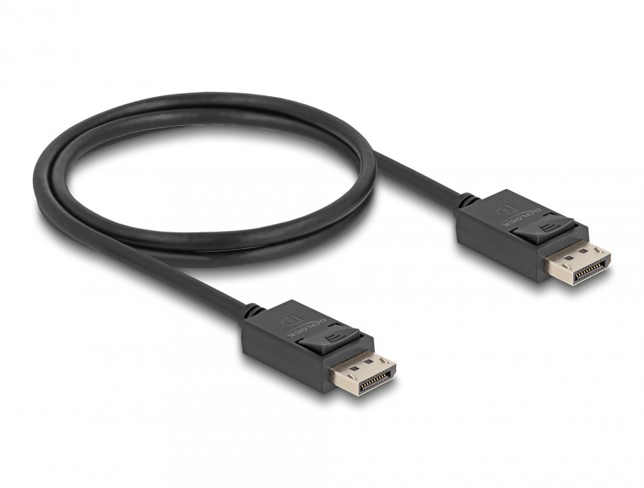 Imagine Cablu Displayport 16K60Hz/8K120Hz/4K240Hz 80Gbps 1m, Delock 81174