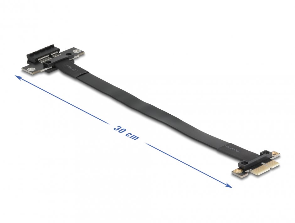 Imagine Riser PCI Express x1 la x1 T-M 30 cm, Delock 81297