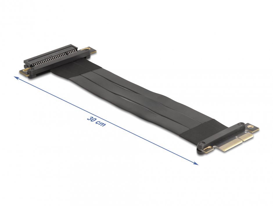 Imagine Riser Card PCI Express 3.0 x4 la x8 + cablu 30cm, Delock 81497