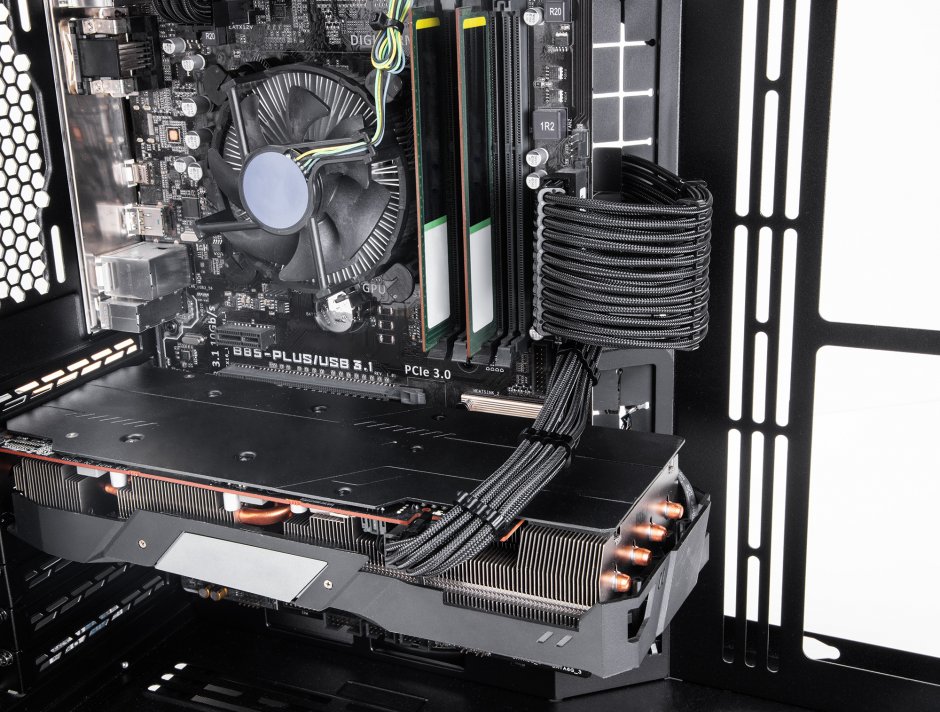 Imagine Set 5 prelungitoare alimentare PSU 24 pini ATX/2 x 4+4 pini EPS/3 x 6+2 pini PCIe brodat 30cm Negru, Delock 84541