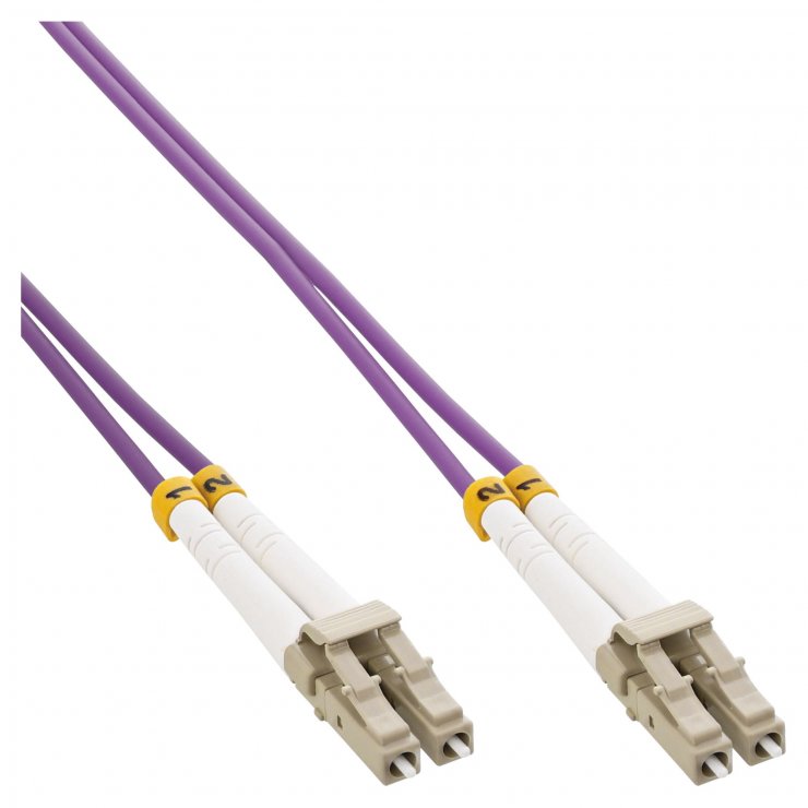 Imagine Cablu fibra optica LC-LC OM4 Duplex Multimode 10m, InLine IL88549P