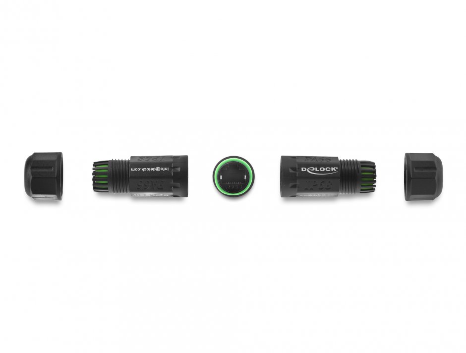 Imagine Cupla de retea RJ45 Cat.6 exterior IP68 waterproof, Delock 90098