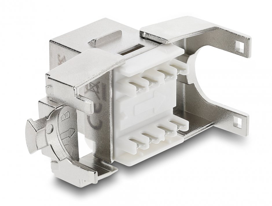 Imagine Keystone RJ45 la LSA Cat.6A ecranat tool-free dust protection, Delock 90706