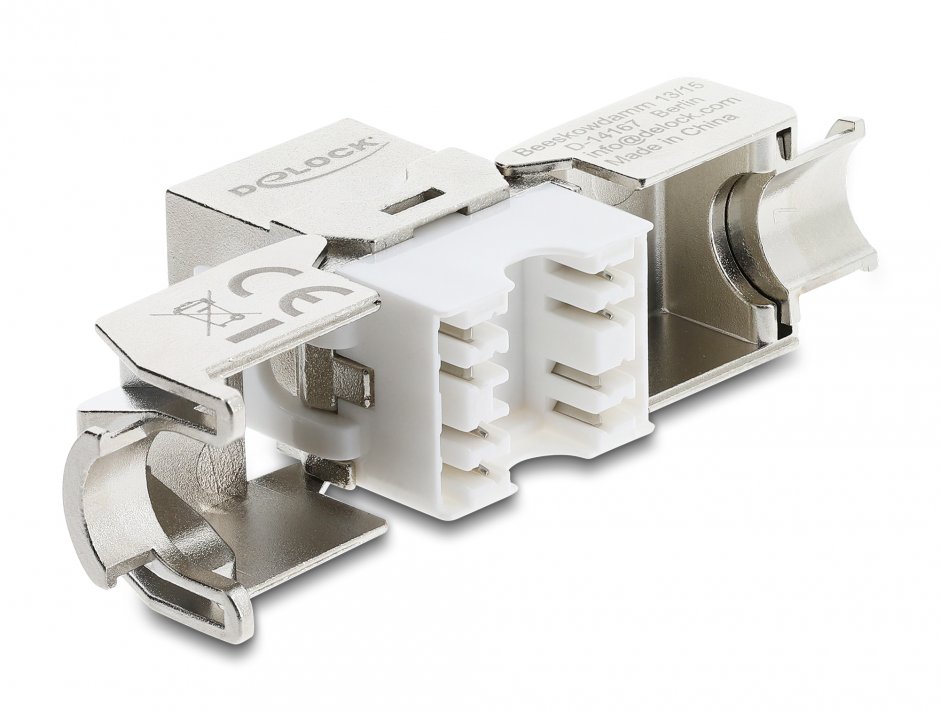 Imagine Keystone RJ45 la LSA Cat.8.1 ecranat tool-free, Delock 90715