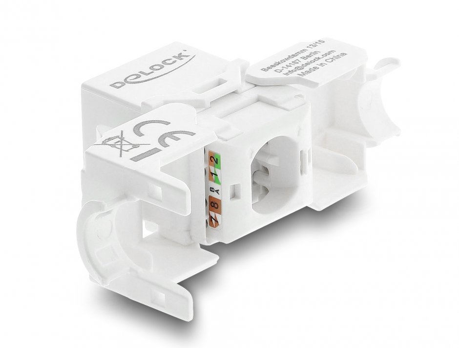 Imagine Keystone RJ45 la LSA Cat.6 tool-free dust cover, Delock 90799