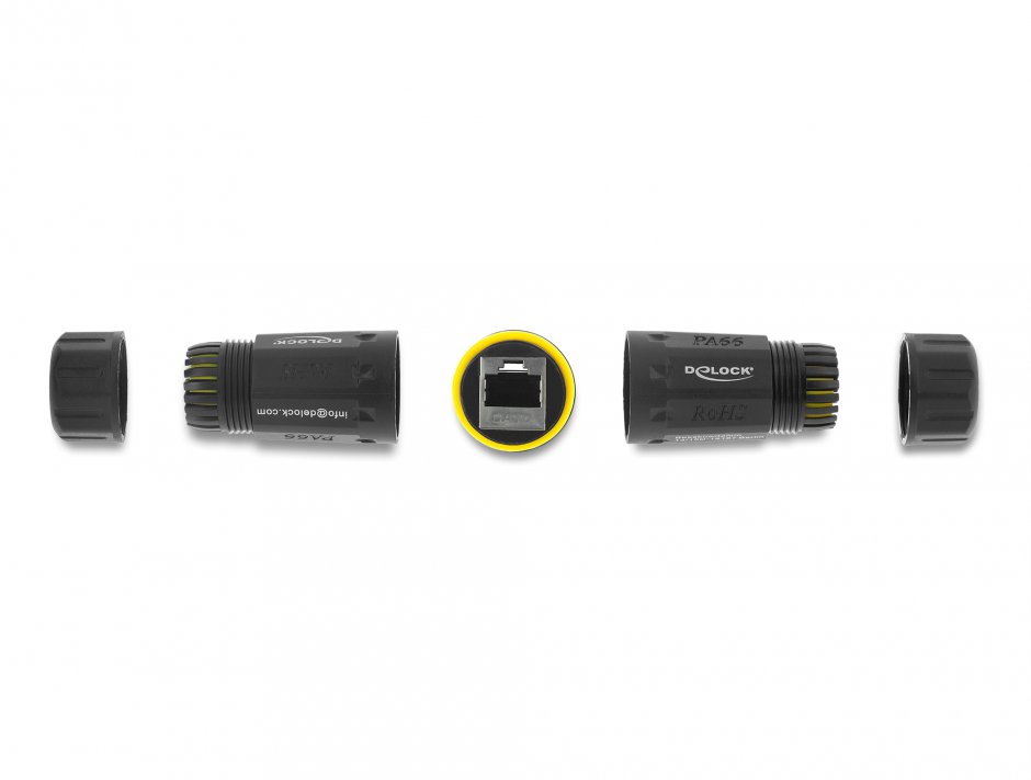Imagine Cupla de retea RJ45 Cat.7 exterior IP68 waterproof, Delock 90816