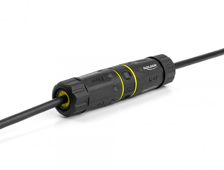 Imagine Cupla de retea RJ45 Cat.7 exterior IP68 waterproof, Delock 90816