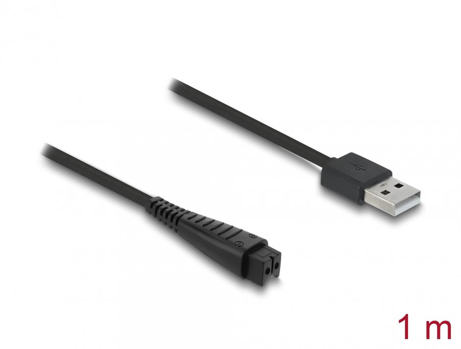 Imagine Cablu de alimentare USB 4.8V pentru aparate de ras electrice Panasonic ES-LV97/ES-LA63/RE7-51/RE7-59 1.5m, Delock 90984