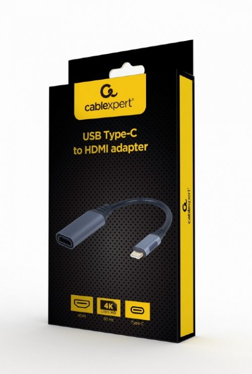 Imagine Adaptor USB type C la HDMI 4K60Hz T-M, Gembird A-USB3C-HDMI-01