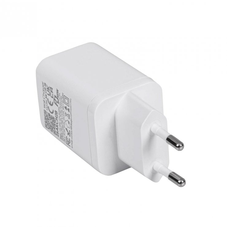 Imagine Incarcator priza USB-A + USB type C PD GaN 45W, Akyga AK-CH-28
