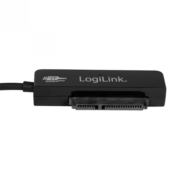 Imagine Adaptor USB 3.0 la SATA 22 pini pentru HDD 2.5" + carcasa, Logilink AU0037